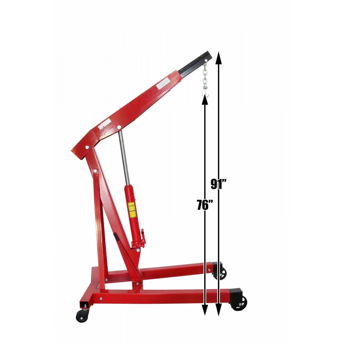 3 Ton (6000 LB) Engine Hoist Cherry Picker Shop Crane