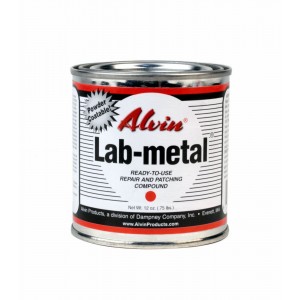 Alvin 12 oz Lab Metal Durable Economical Repair Putty, Dent Filler & Patching Compound Epoxy