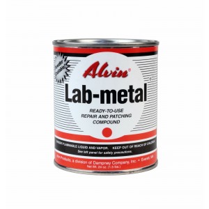 Alvin 24 oz Lab Metal Durable Economical Repair Putty, Dent Filler & Patching Compound Epoxy