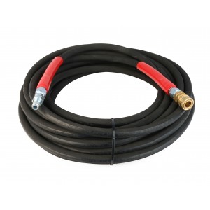 Raptor Blast 6000 PSI 3/8" x 50' BLACK 2 Wire Pressure Washer Hose with Couplers