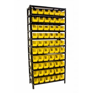 Erie Tools 60 Bin Parts Rack Storage Organizer