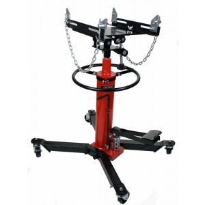 Dragway Tools 1000 LB 2 Stage Hydraulic Transmission Jack Hoist with Foot Pump