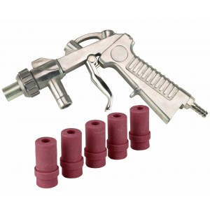 Dragway Tools Blast Media Gun & (5) 7MM Nozzles for 25 60 90 Sandblast Cabinet