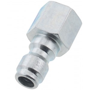 Erie Tools 1/4" FPT Zinc Plated Steel Plug Quick Connect Coupler