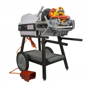 RIDGID® (Reconditioned) 1224 Pipe Threading Machine and Universal Cart.