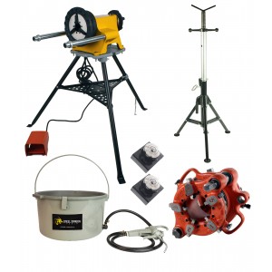 RIDGID® 141 Threader (Reconditioned), Steel Dragon Tools 300 Power Drive, Accessories