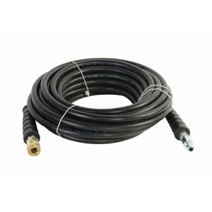 Schieffer 4000 PSI 3/8" x 50' 1 Wire Rubber Pressure Washer Hose with Couplers