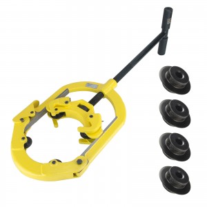 Steel Dragon Tools H4 Hinged 4-Wheel 2"-4" Pipe with Set of 4 Reed® 03504 Cutter Wheels for Steel and Stainless Steel