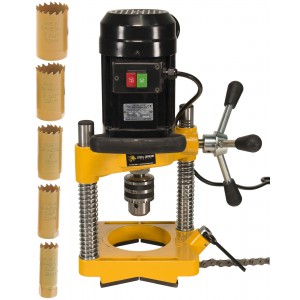 Steel Dragon Tools® JK114 Pipe Hole Cutter with 6 Piece Cutter Set up to 1-1/4"