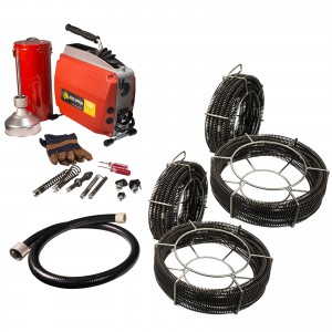 Steel Dragon Tools® K60 Drain Cleaning Machine with Extra C8 & C10 Cables