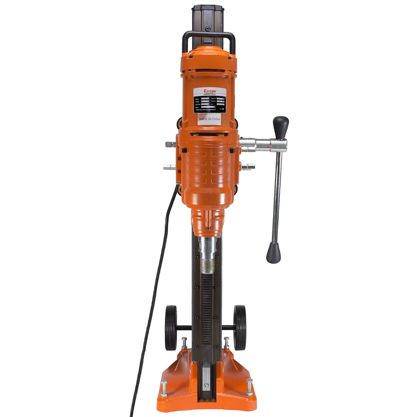 Cayken 10" Diamond Core Drill Rig with 580F Adjustable Angle Vacuum