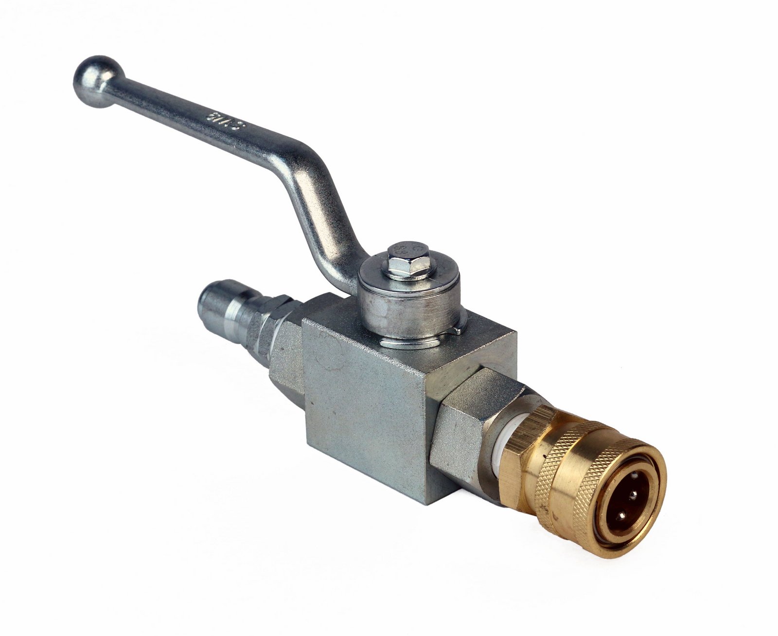 3/8in. Ball Valve Plug and Socket Coupler for Pressure Washer Surface