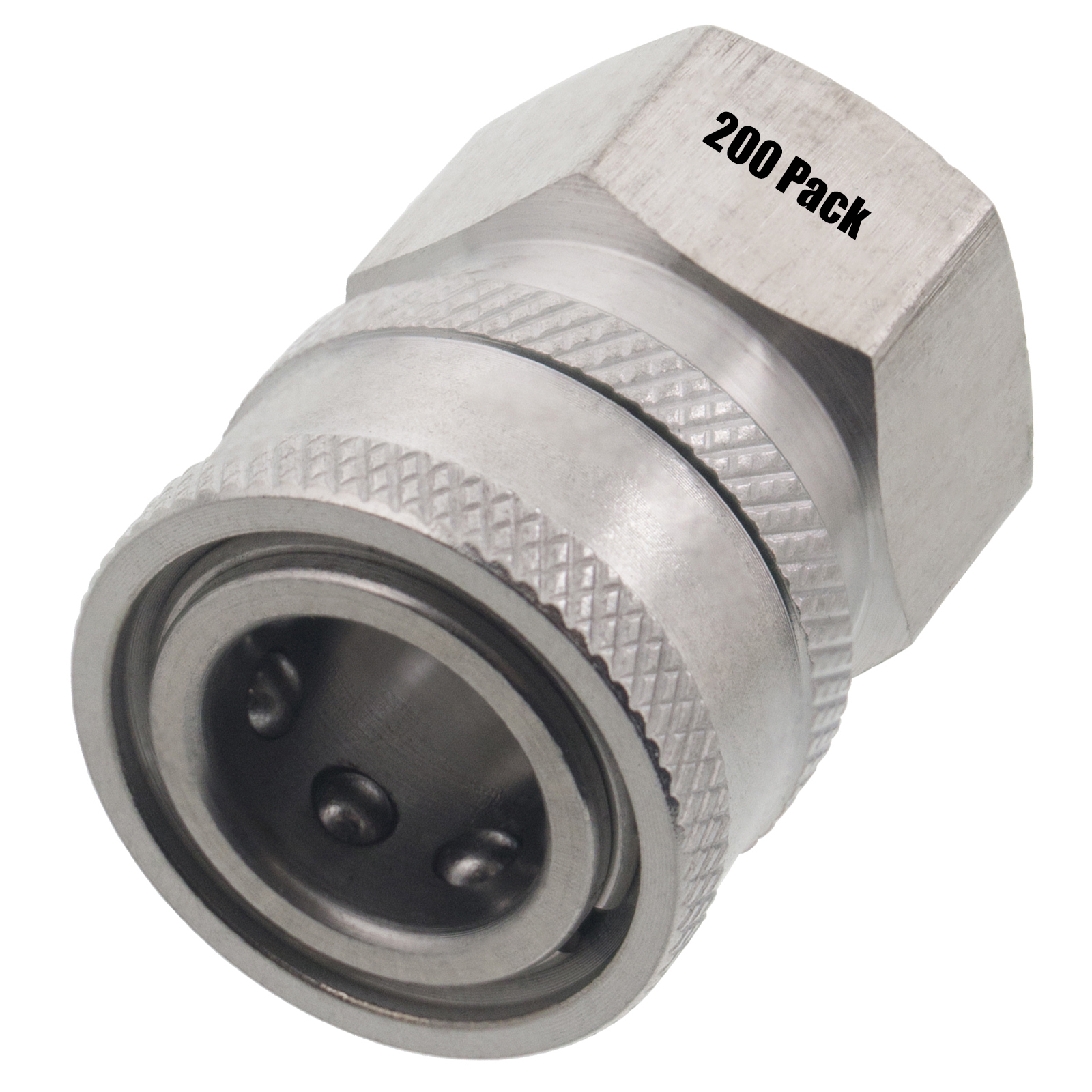 200 3/8" FPT Female Stainless Steel Socket Quick Connect Coupler