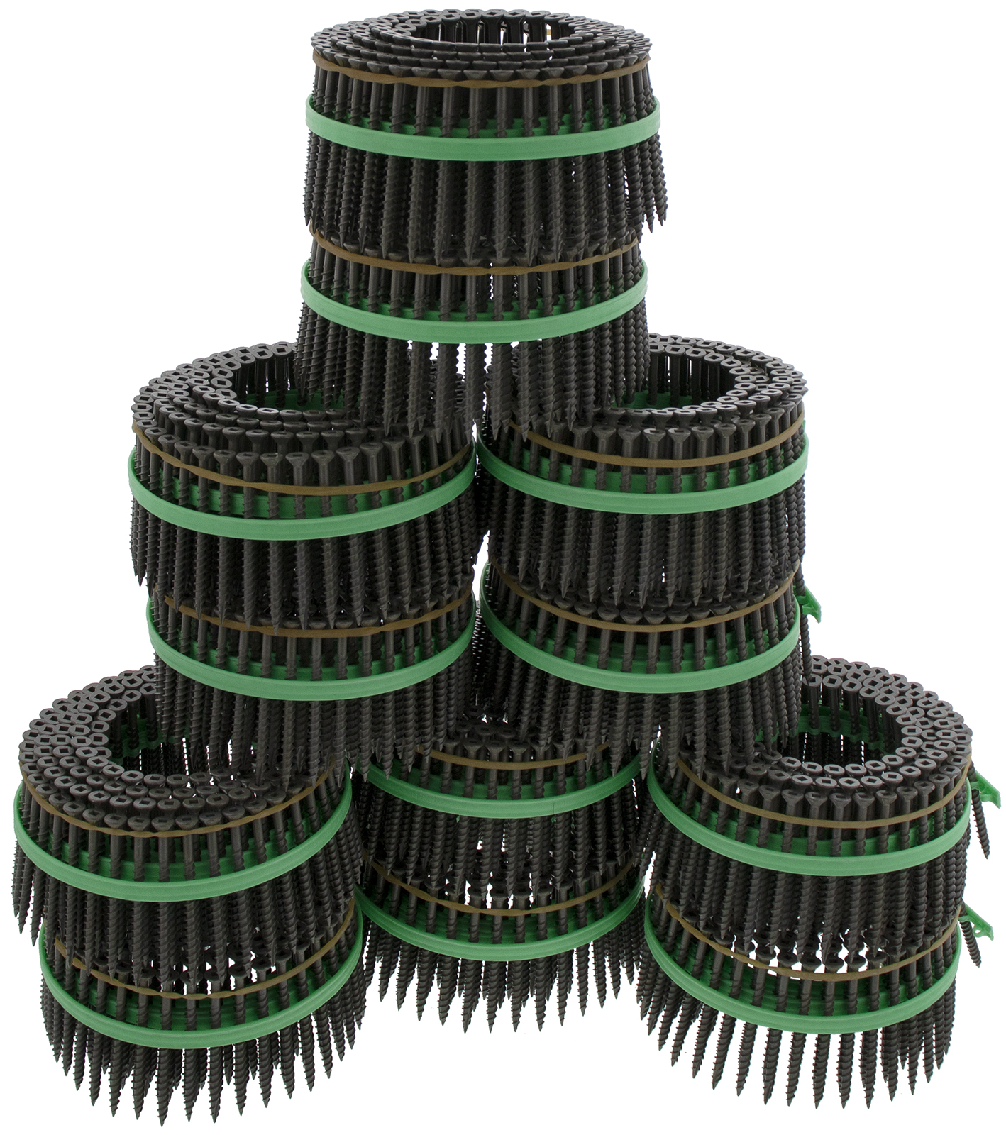 MURO Gray Epoxy 8 x 21/2" Square FlatHead Wood Deck Screws for Speed