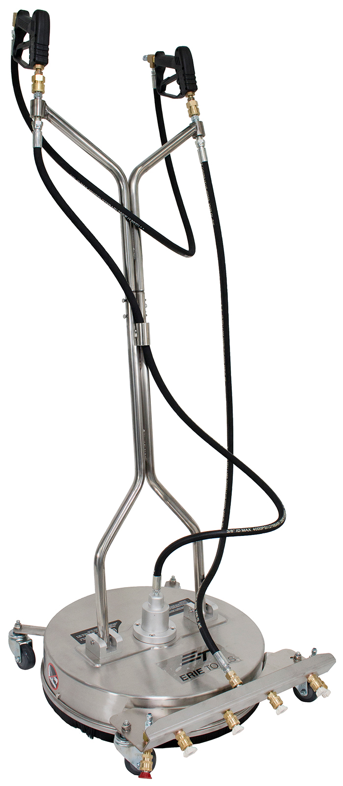 21" Stainless Steel Surface Cleaner Pressure Washer 4 Nozzle Front