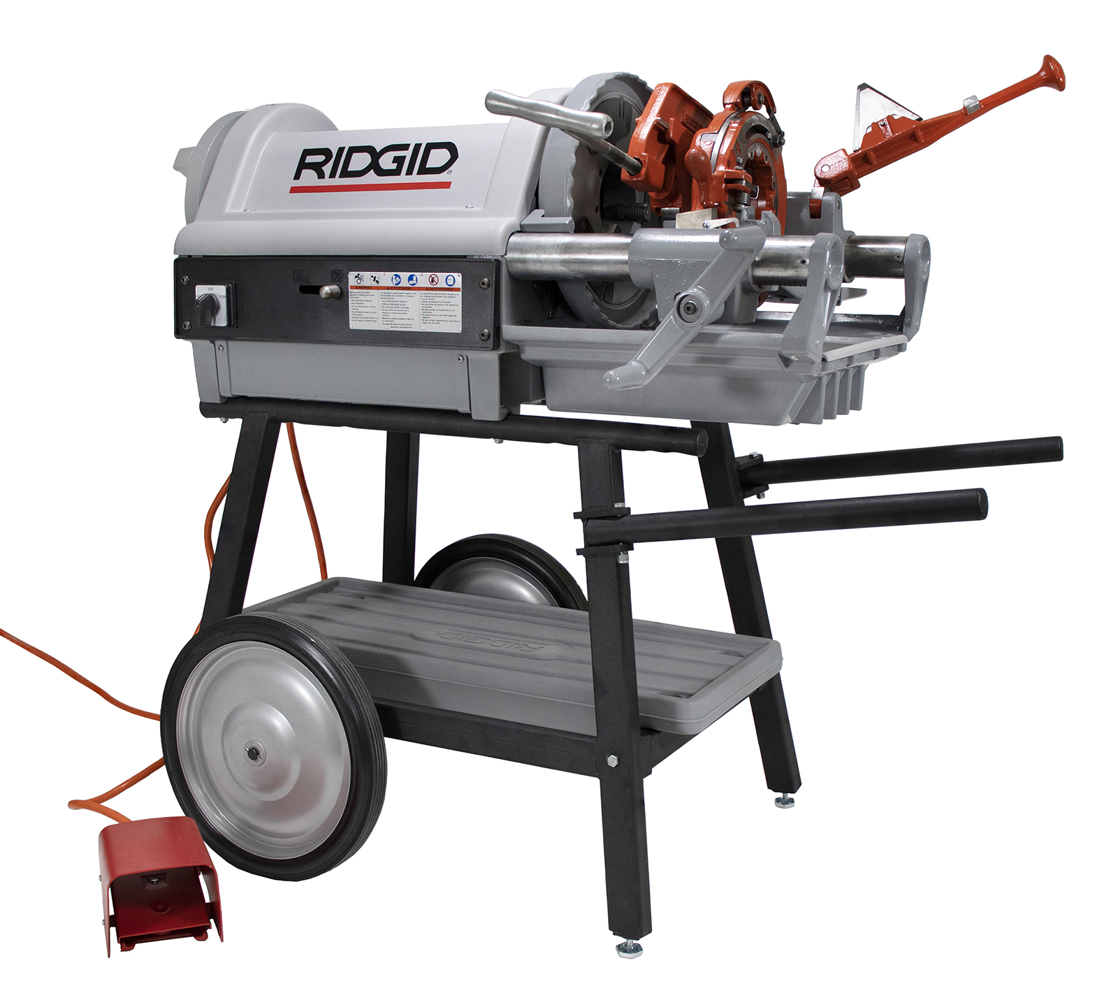 Reconditioned RIDGID 1224 Pipe Threader 26092 With 150a Cart Dies Heads & Oil