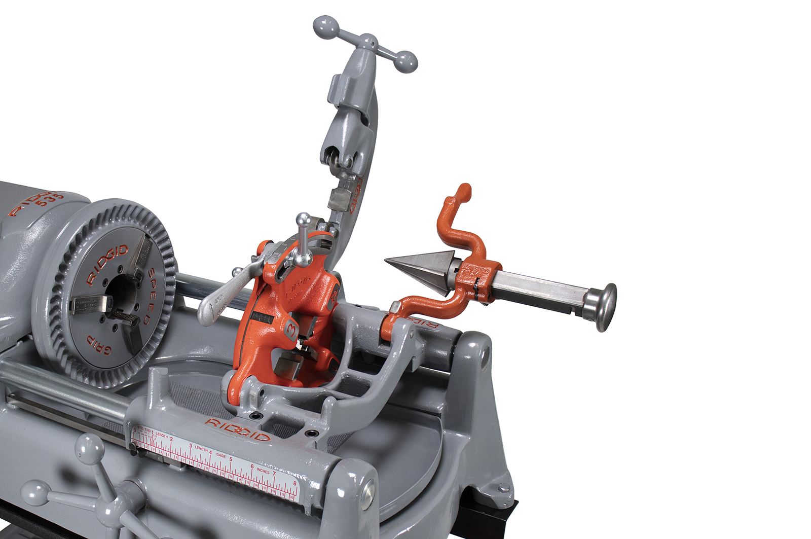 Reconditioned RIDGID 535 V1 Pipe Threading Machine With 150a Cart 811a