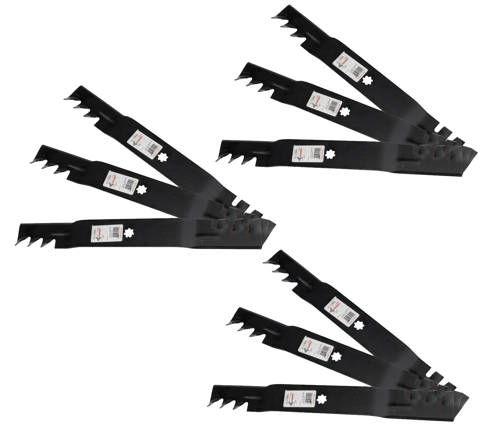 9 Rotary® 11594 Mulching Mower Blades for John Deere® GX22151 GY20850