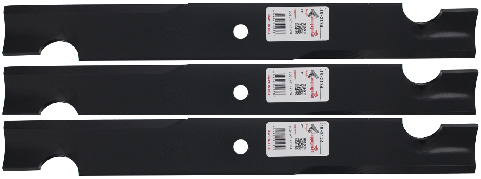 Rotary® 2174 6 Mower Blades for Bobcat® Ferris® Simplicity® Snapper® 61/" Deck