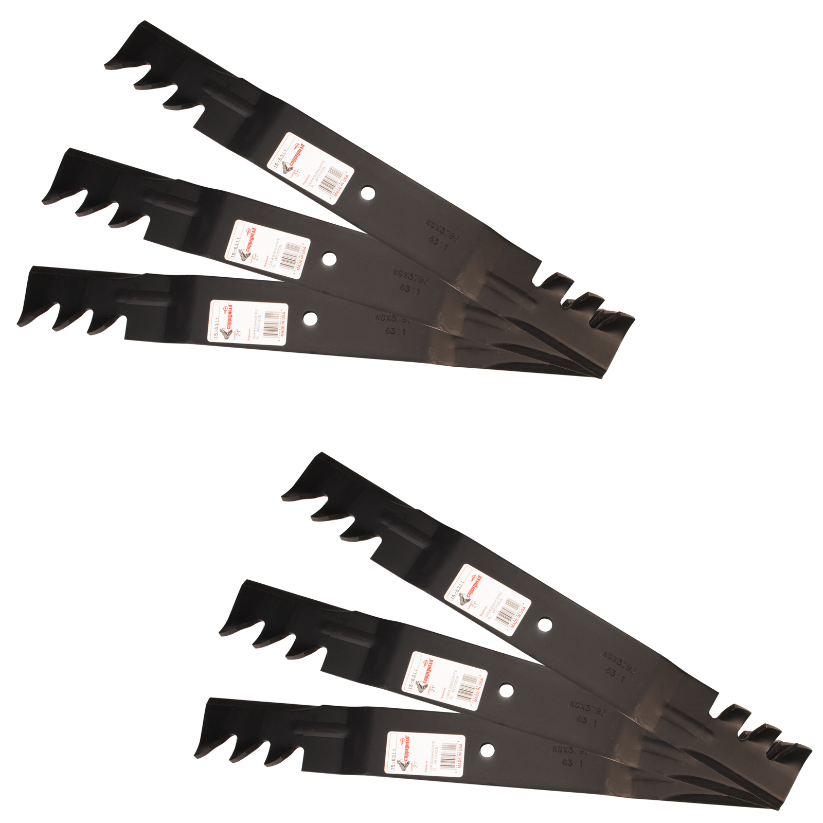 (6) Rotary® Copperhead 6311 Mower Blades Country Clipper® H-2122 H-2203 61