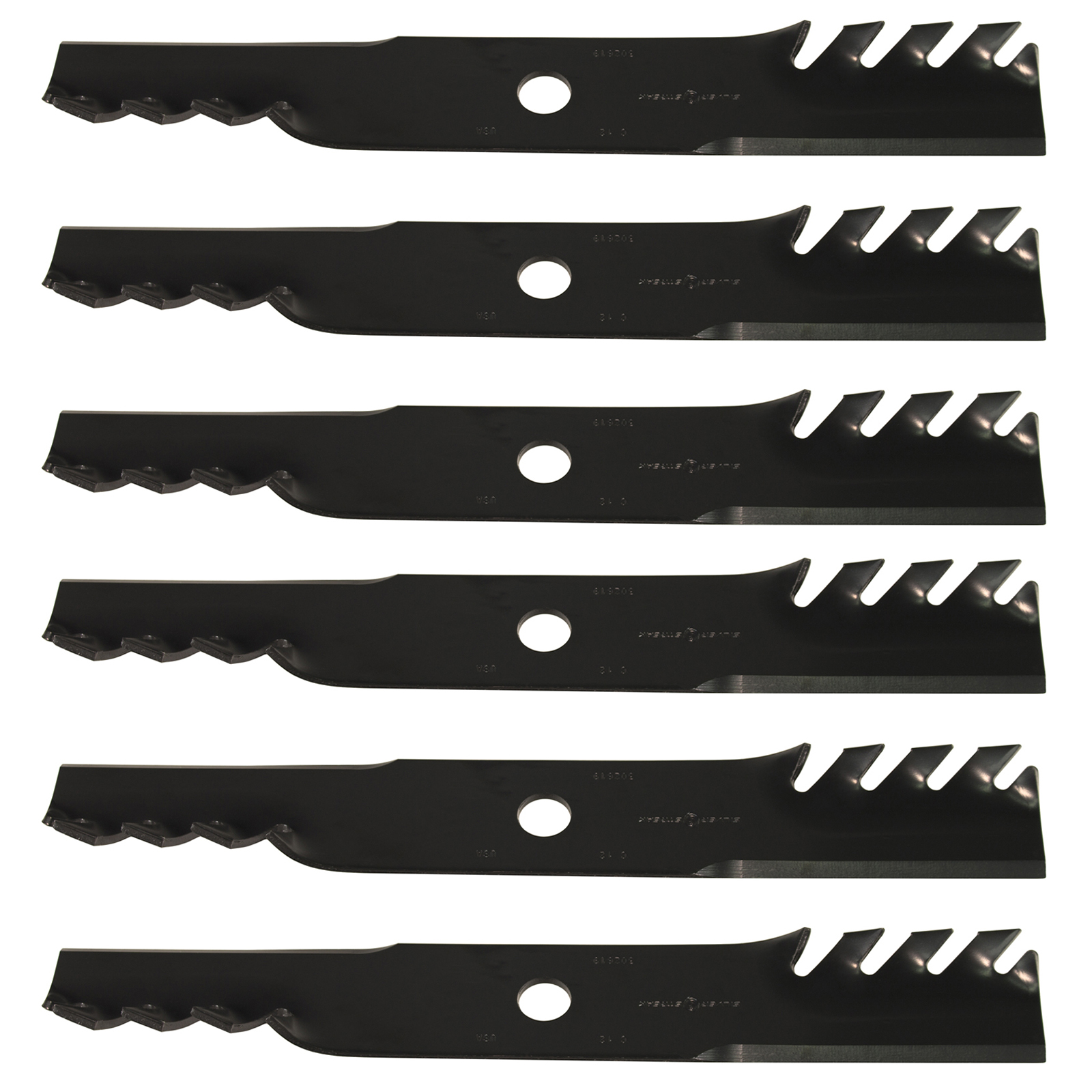(6) USA Mower Blades® Toothed for Exmark® 103-6382 Toro® 109-6873 36