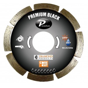 Diamond Products Small Diameter Segmented Dry Premium Black Cutting Blades - Highest Quality & Longest Cutting Life