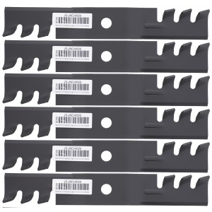 6 Gator Mower Blades John Deere® M115495 M115496 M113517 M115328 M114581 M135589