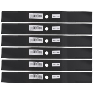 6 Straight High-Lift Mower Blades for Kubota Z Series K472 K5371-34340 60" Deck
