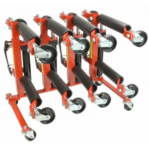 (4) Dragway Tools 12" Vehicle Positioning Jack with Stand