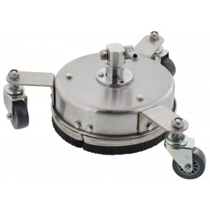Erie Tools 8" Stainless Steel Surface Cleaner with Wheels