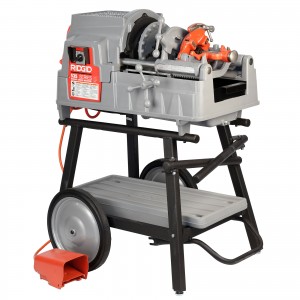 Reconditioned RIDGID® 535 V3 Pipe Threading Machine Manual Chuck Cart & 811A Die Head