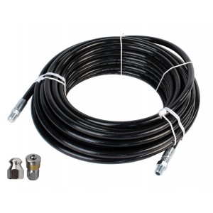 Schieffer® 1/4" Sewer Jetter Hose & Button Nose & Rotating Nozzle Kits