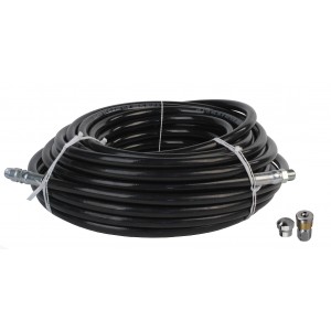 Schieffer® 3/8" Sewer Jetter Hose with Button Nose & Rotating Nozzle Kits