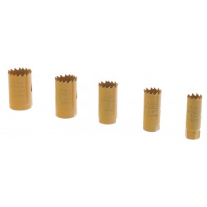 Steel Dragon Tools 6 Piece Bi-Metal Hole Saw Kit 3/4in. to 1-1/4in. Drill Pipe Hole