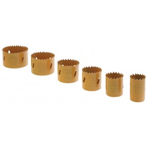 Steel Dragon Tools® 7 Piece Hole Saw Kit 1-1/4in. to 2-11/16in. with Arbor and Case