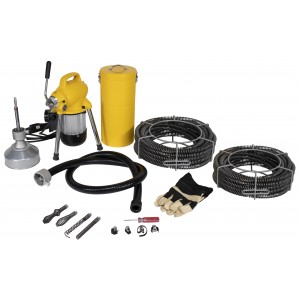 Steel Dragon Tools® K50 Sectional Drain Cleaning Machine and 130ft. of C8 Cable