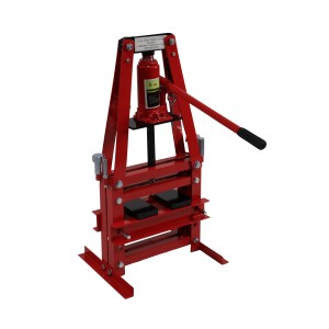 Dragway Tools 6 Ton Shop Press A-Frame with Press Tools and Plates